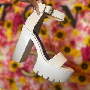 Ankle Strap Chunky Heels